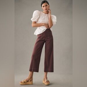 Colette Cropped Wide-Leg Pants 28